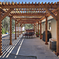 We build custom pergolas