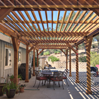 We build custom pergolas